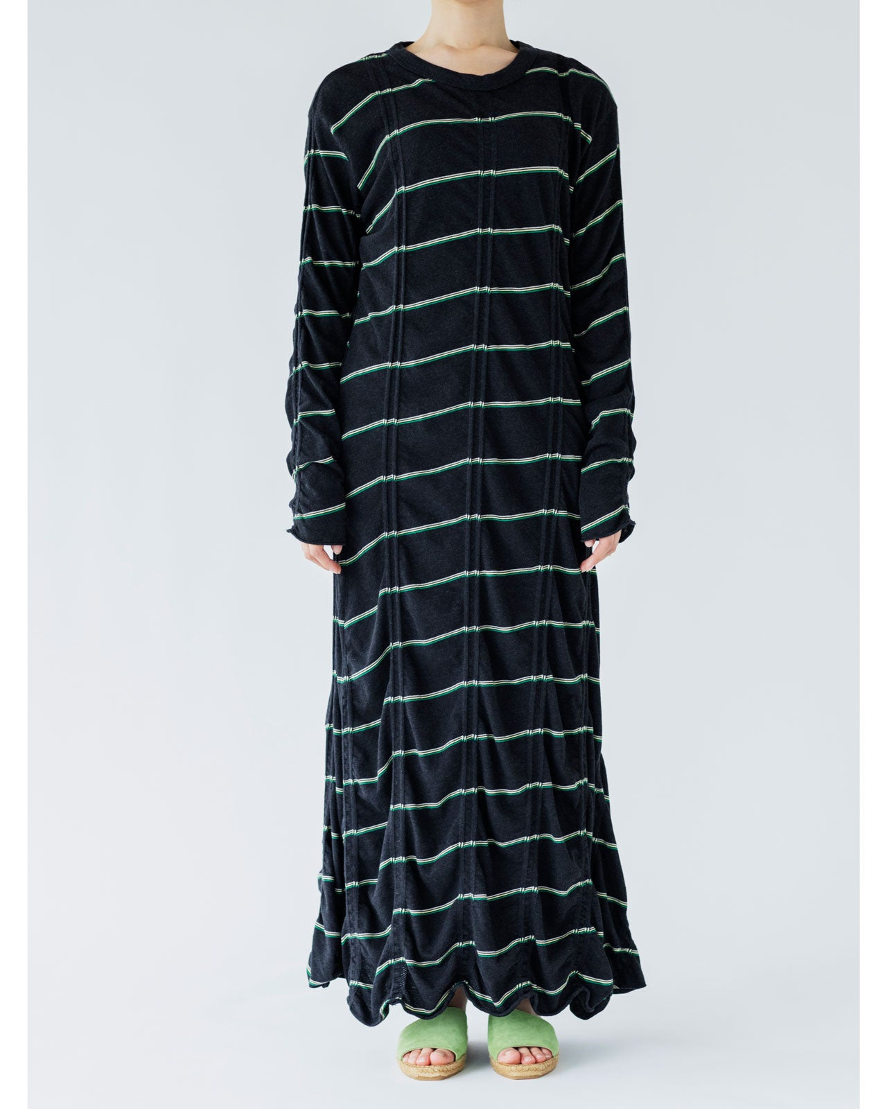 MEYAME TUCKED JACQUARD BORDER DRESS