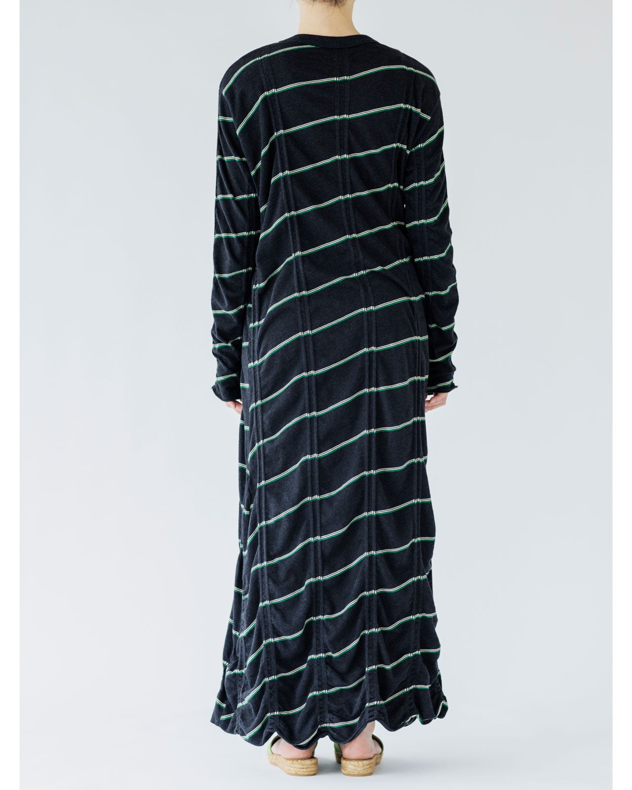 MEYAME TUCKED JACQUARD BORDER DRESS