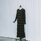 MEYAME TUCKED JACQUARD BORDER DRESS