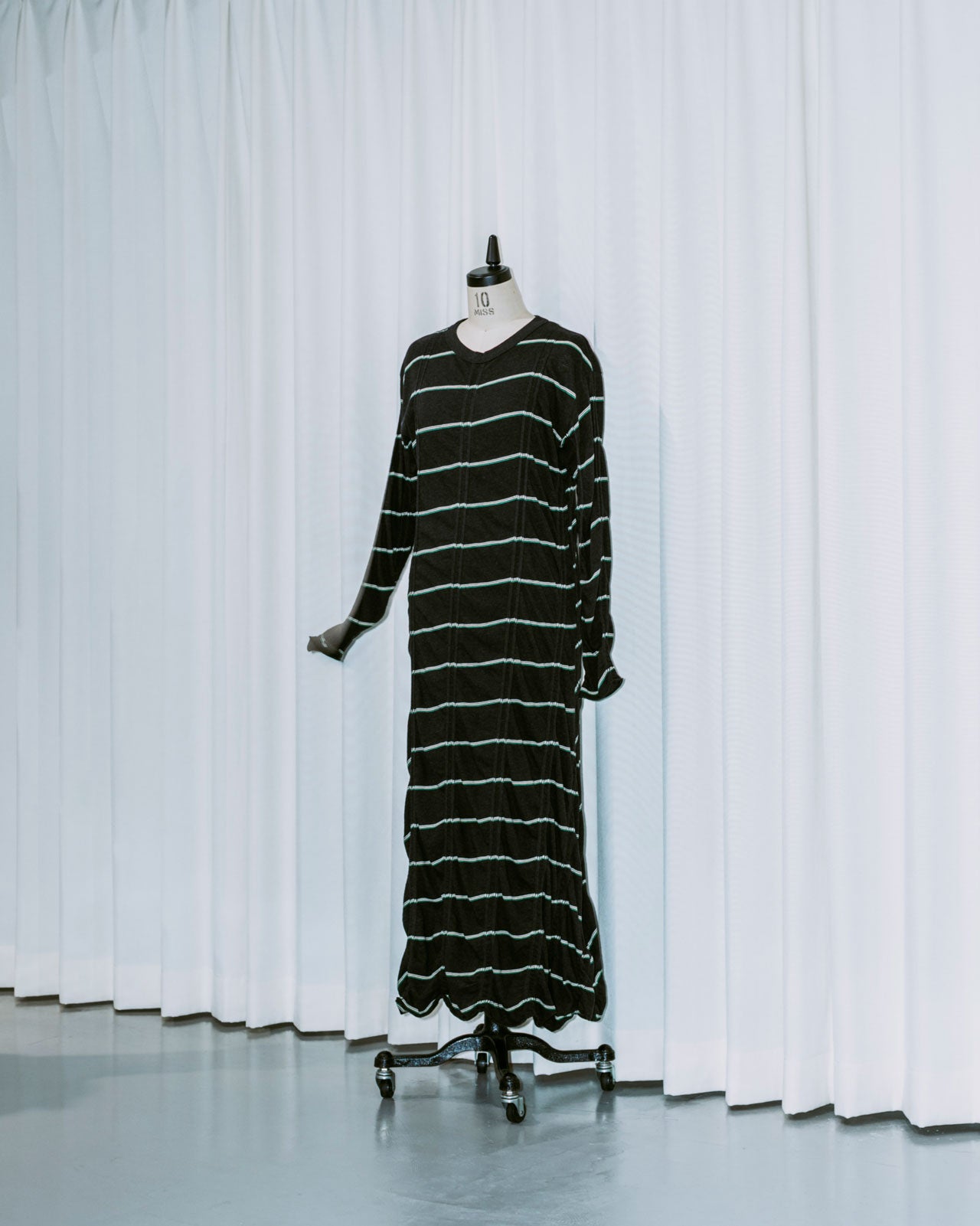 MEYAME TUCKED JACQUARD BORDER DRESS