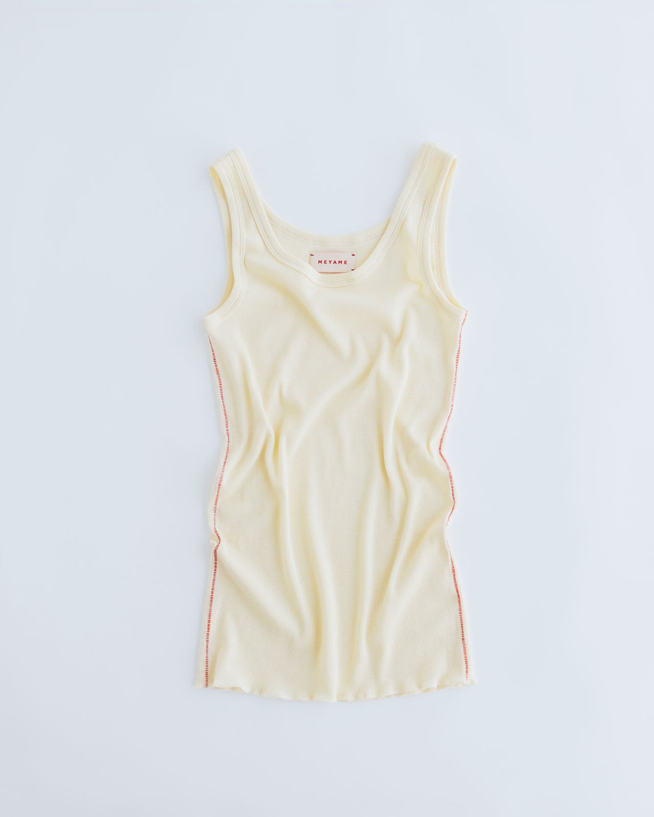 MEYAME SIDE STITCH RIB TANKTOP