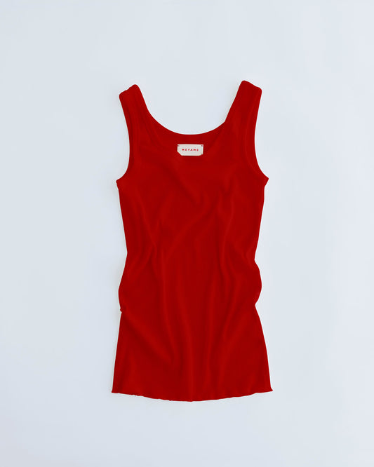 MEYAME SIDE STITCH RIB TANKTOP