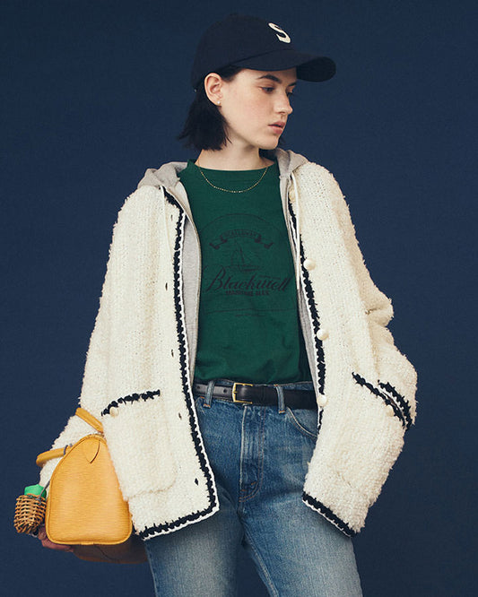 【9月中旬お届け】TWEED KNIT CARDIGAN