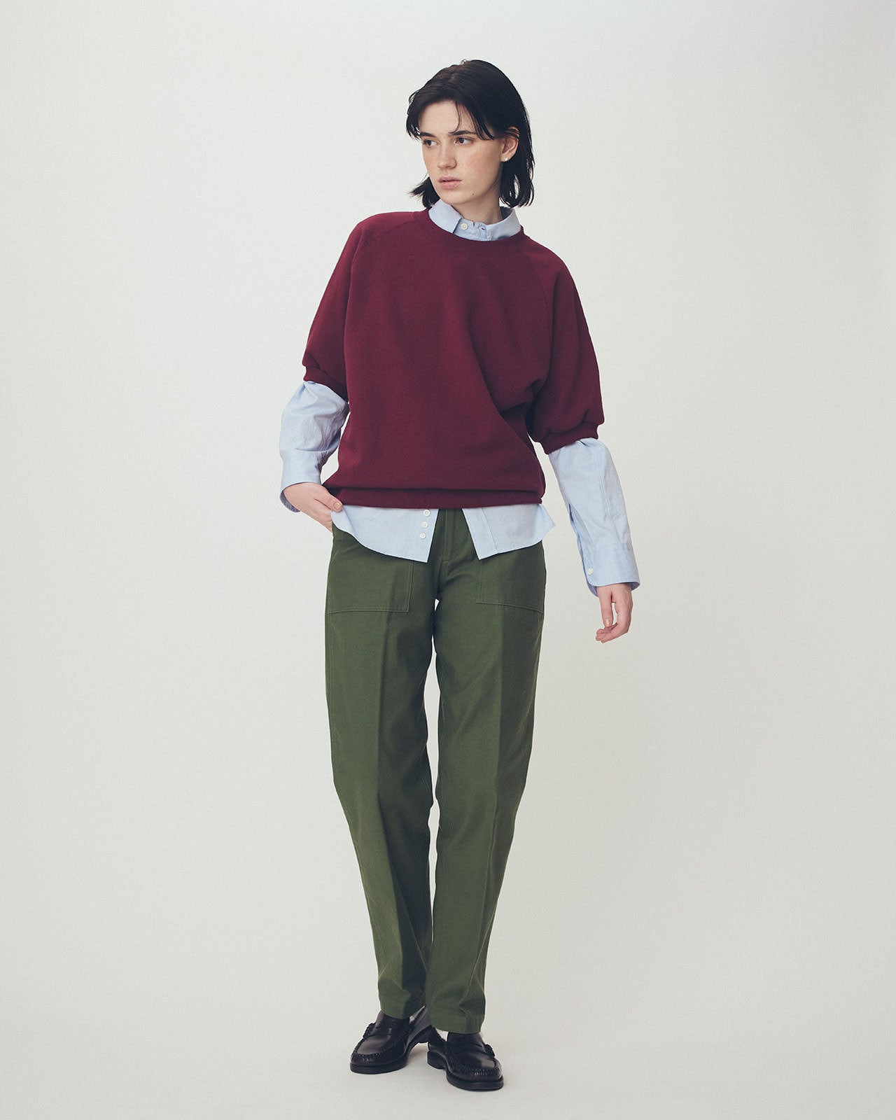 【9月上旬お届け】HALF SLEEVE SWEATSHIRT