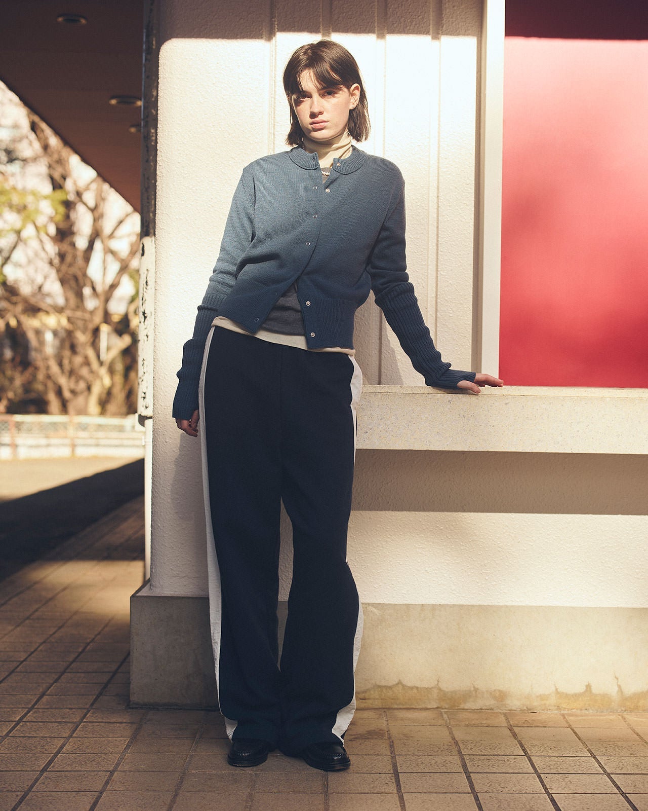 Shinzone（シンゾーン）】LONG RIB CARDIGAN