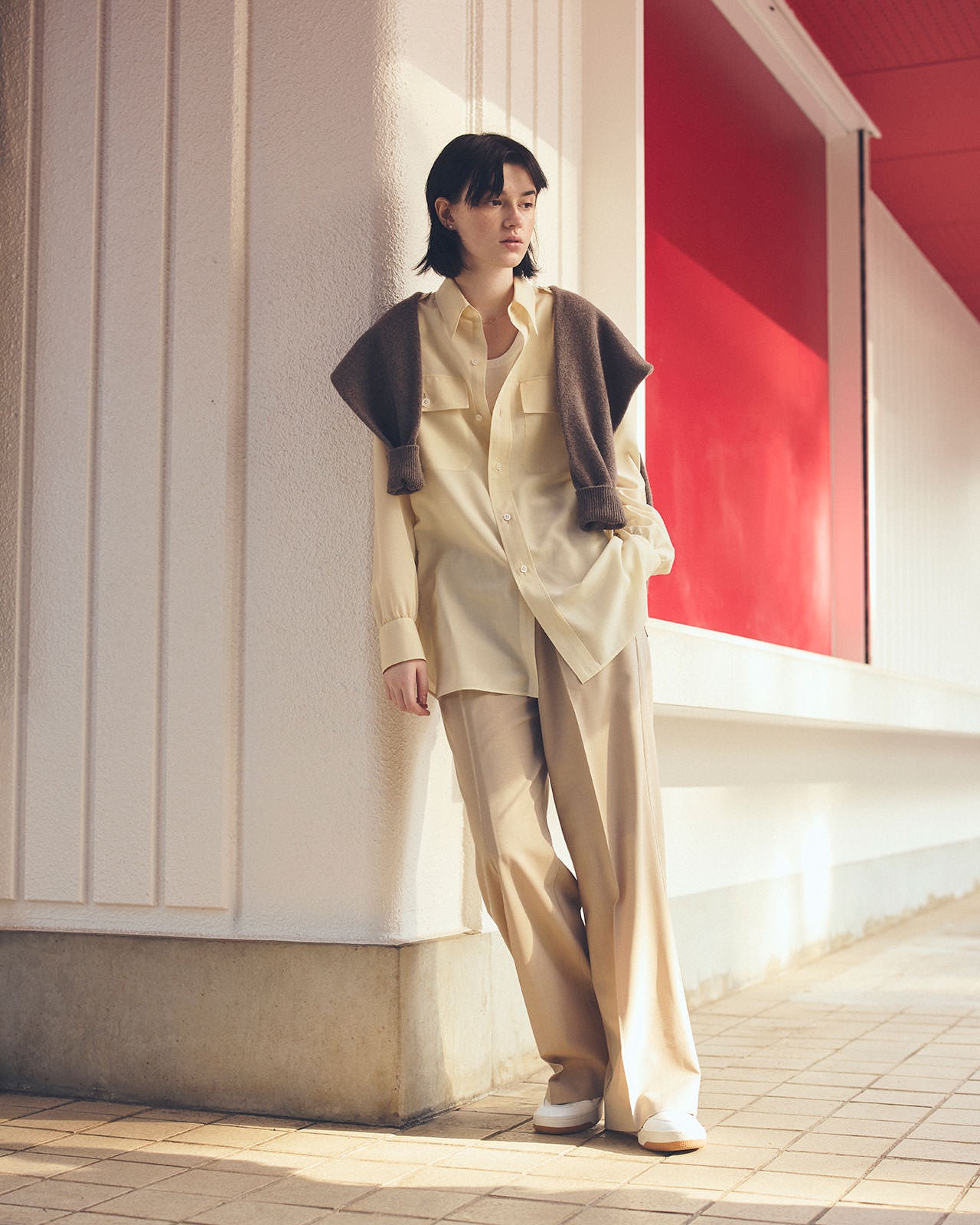 【8月上旬お届け】WOOL EASY PANTS