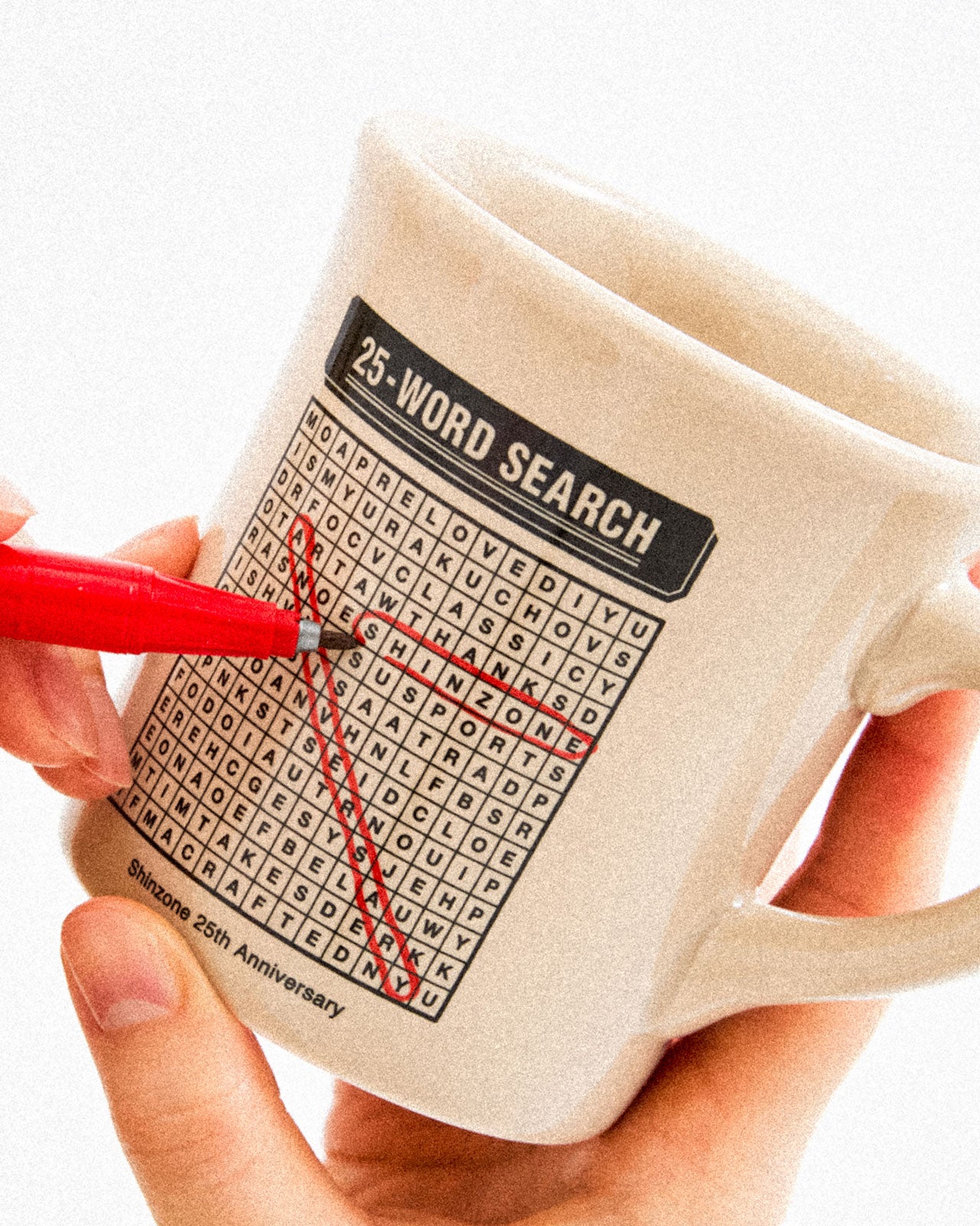 25 WORD SEARCH MUG