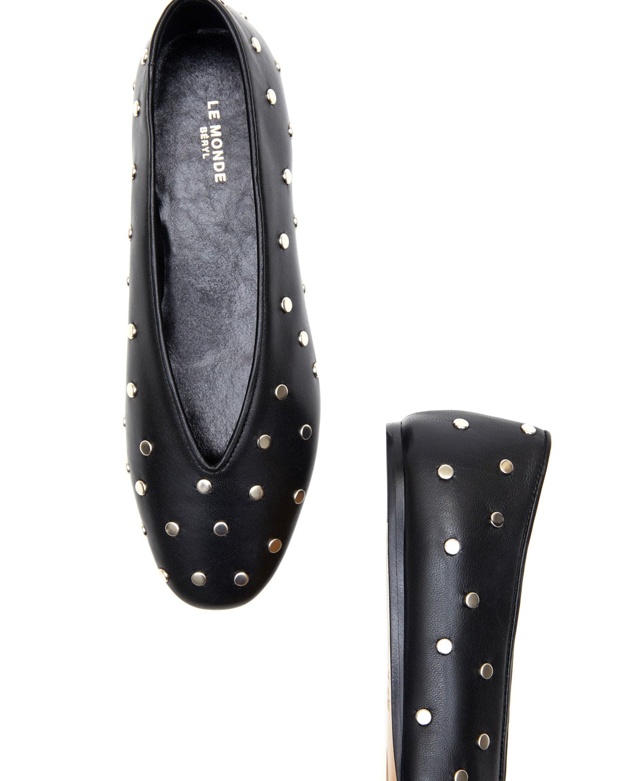 REGENCY SLIPPERS STUDDED LEATHER