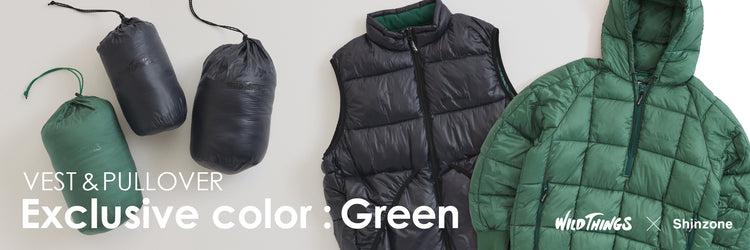 【WILD THINGS × Shinzone】EXCLUSIVE COLOR "GREEN"