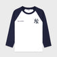 SPORTY&RICH Yankees serif baseball tee