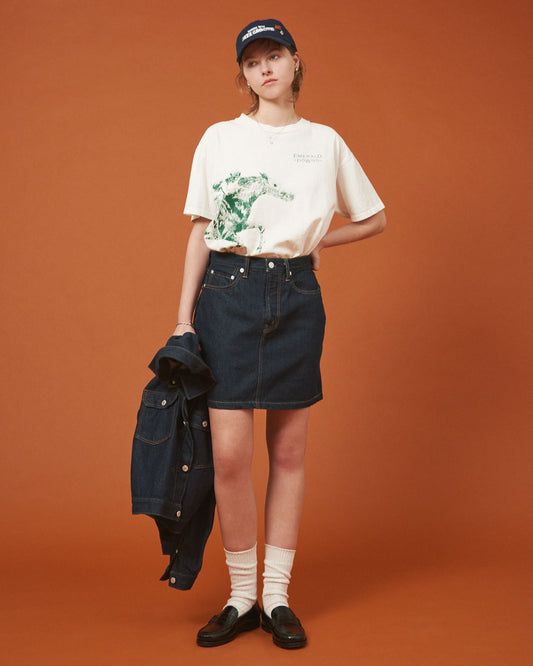 CACAO DENIM SKIRT