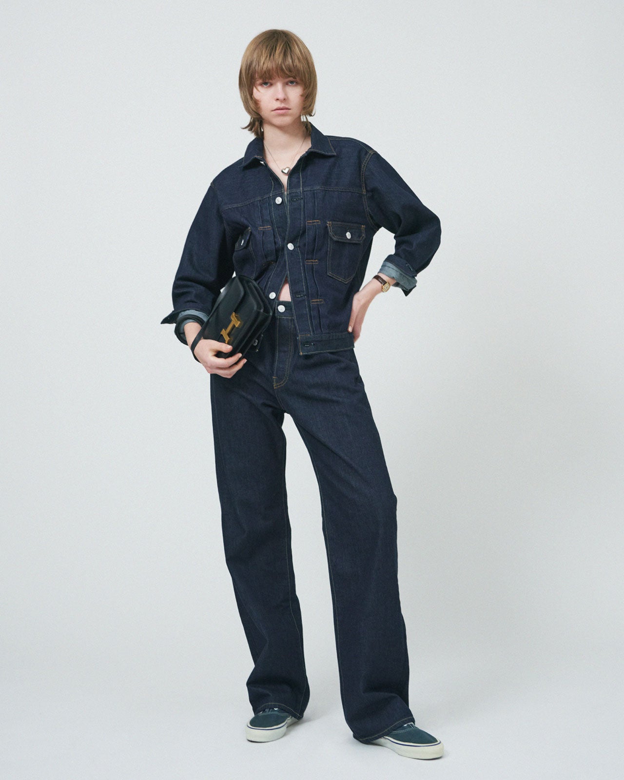 CACAO DENIM PANTS