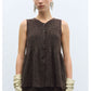 【EXCLUSIVE COLOR】CORDERA FLECKED COTTON PEPLUM TOP
