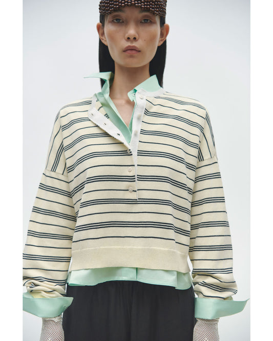 CORDERA ORGANIC COTTON POLO SWEATER
