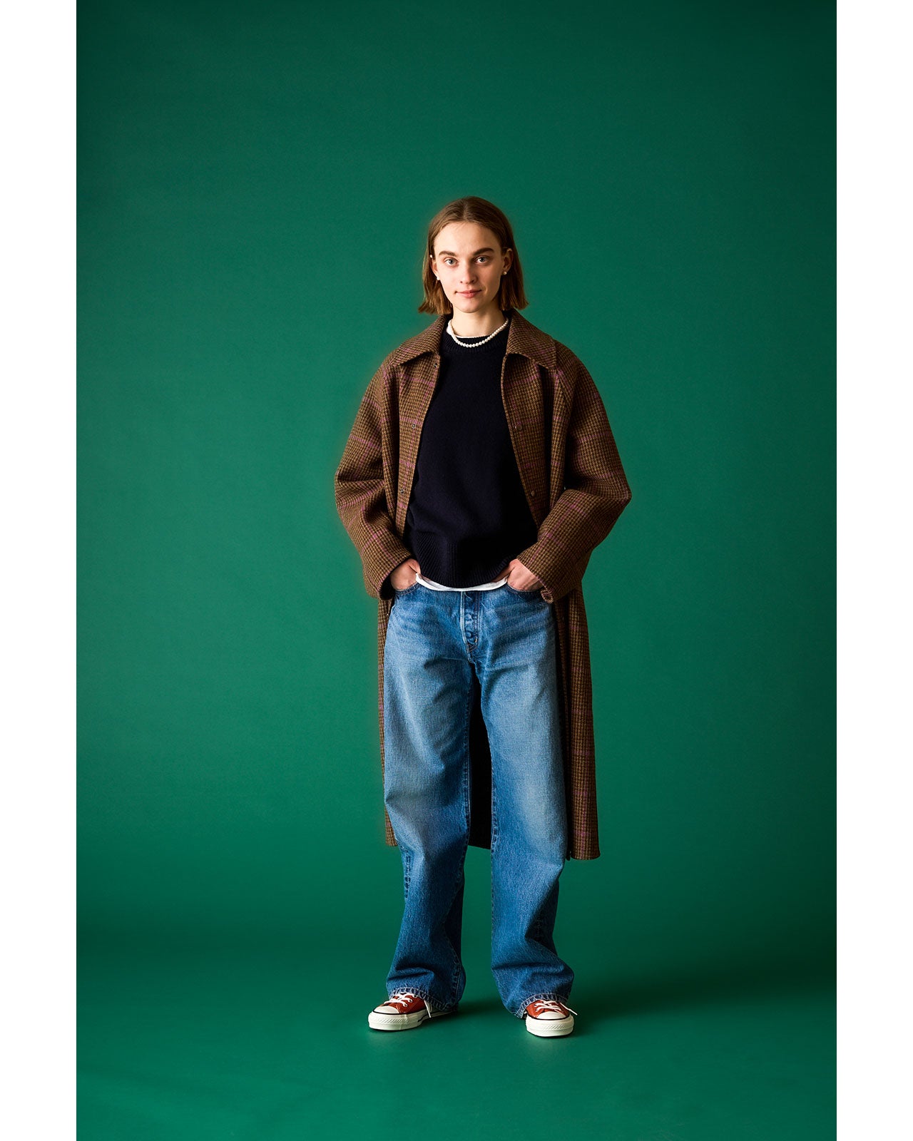 【10月上旬お届け】BALMACAAN COAT(CHECK)