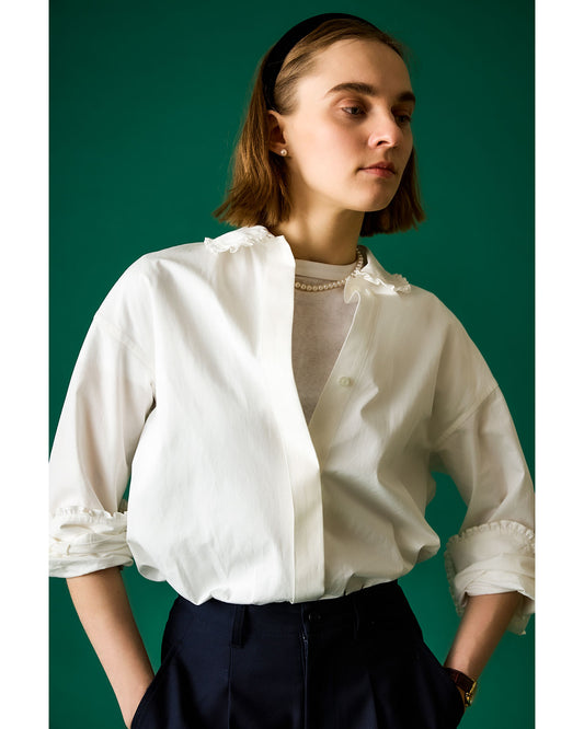 FRILL COLLAR BLOUSE