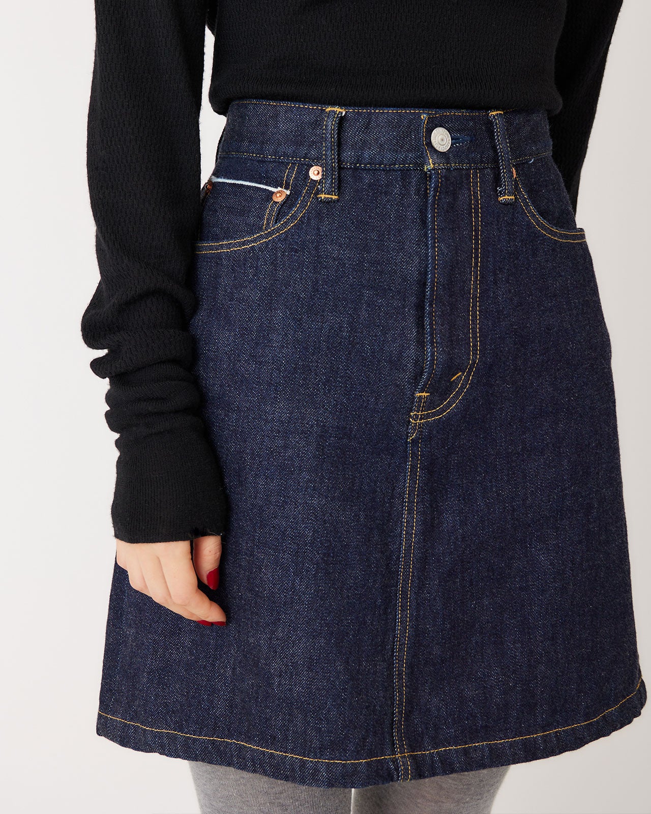 DENIM MINI SKIRT