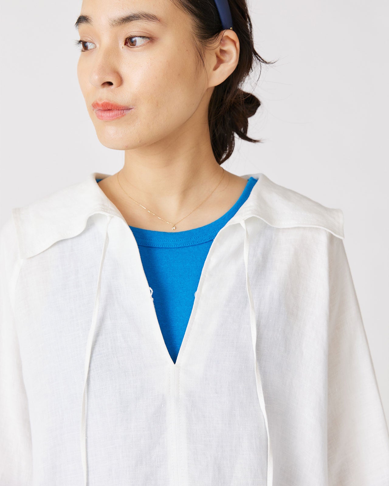 LINEN SAILOR BLOUSE – Shinzone