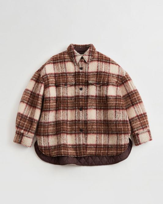 SHAGGY CHECK JACKET