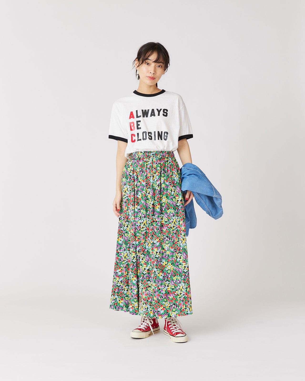 FLASHY FLOWER SKIRT