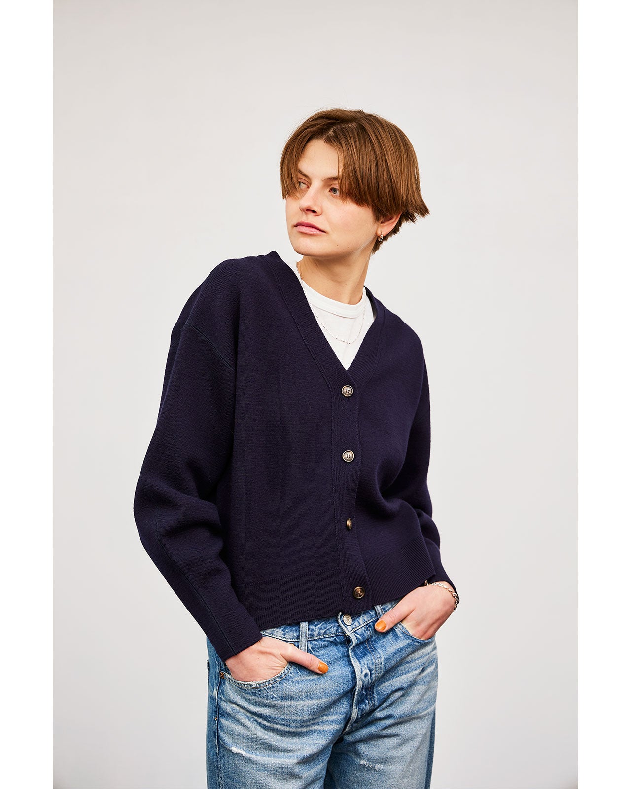 ケープリンニットカーディガン　CAPELIN KNIT CARDIGAN