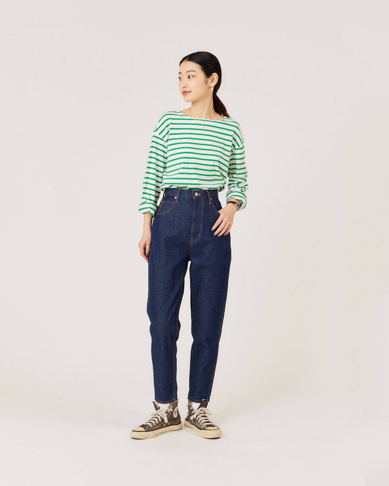 T.japan carrot denim デニム パンツ インディゴブルー 36ECS36ウエスト