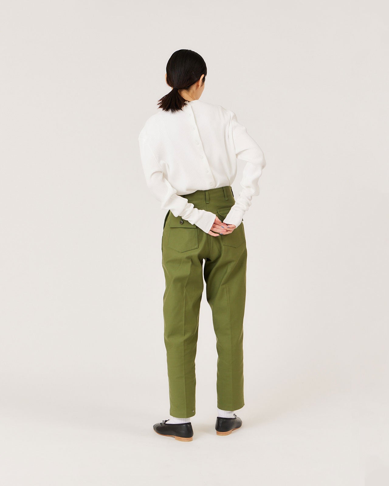 MEYAME FRONT AND BACK RIB PULLOVER
