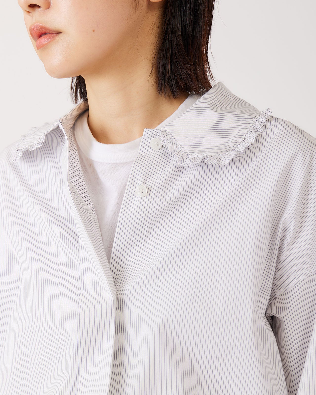 18ss ARTS&SCIENCE  Roll collar blouse